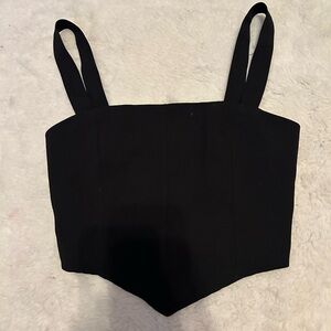 Francesca's Black Strappy Top